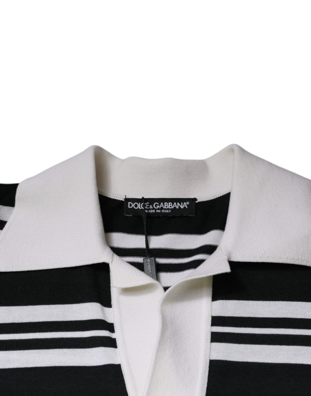 Dolce & Gabbana Multicolor Stripe Collared Polo T-shirt by Dolce & Gabbana