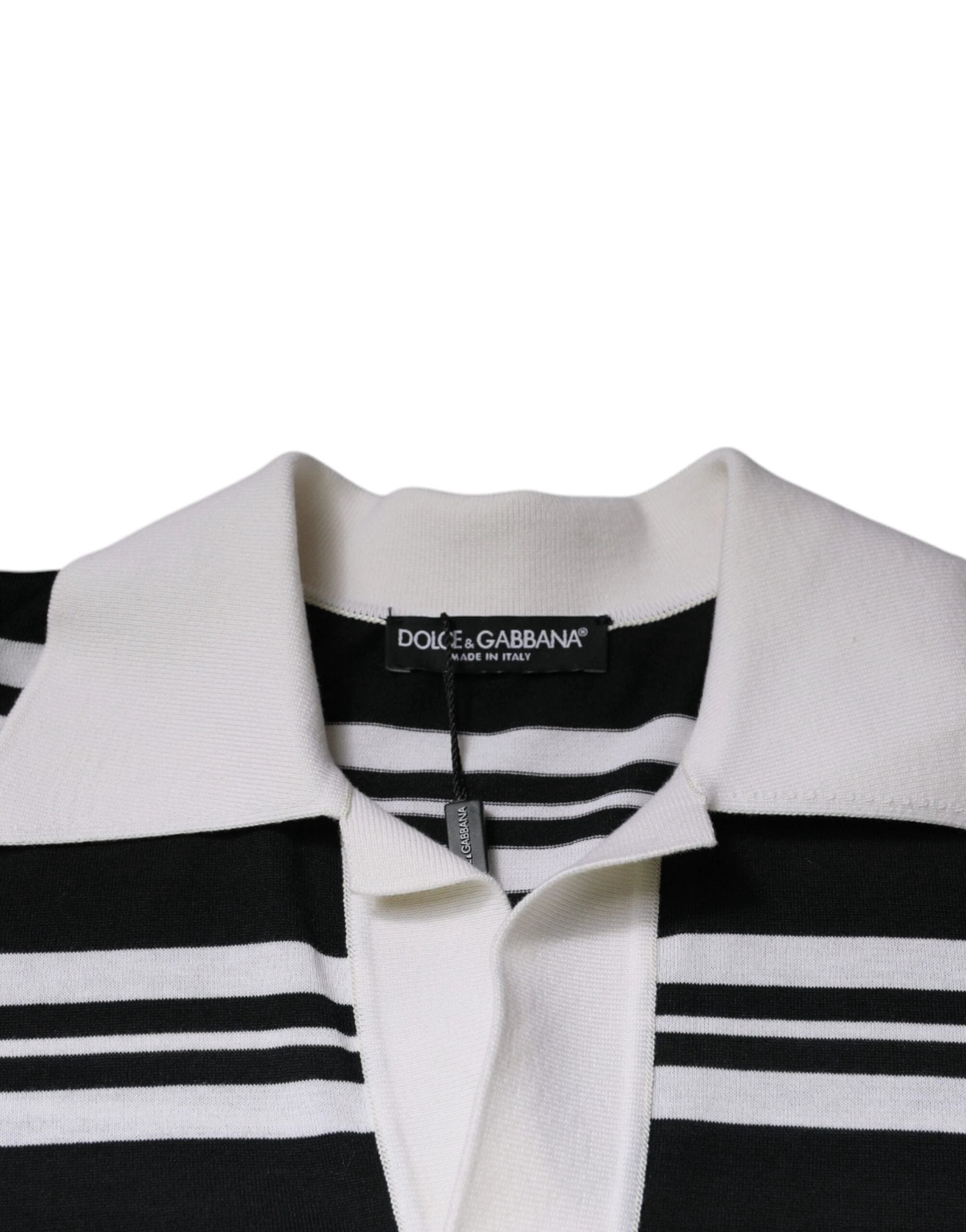 Dolce & Gabbana Multicolor Stripe Collared Polo T-shirt by Dolce & Gabbana