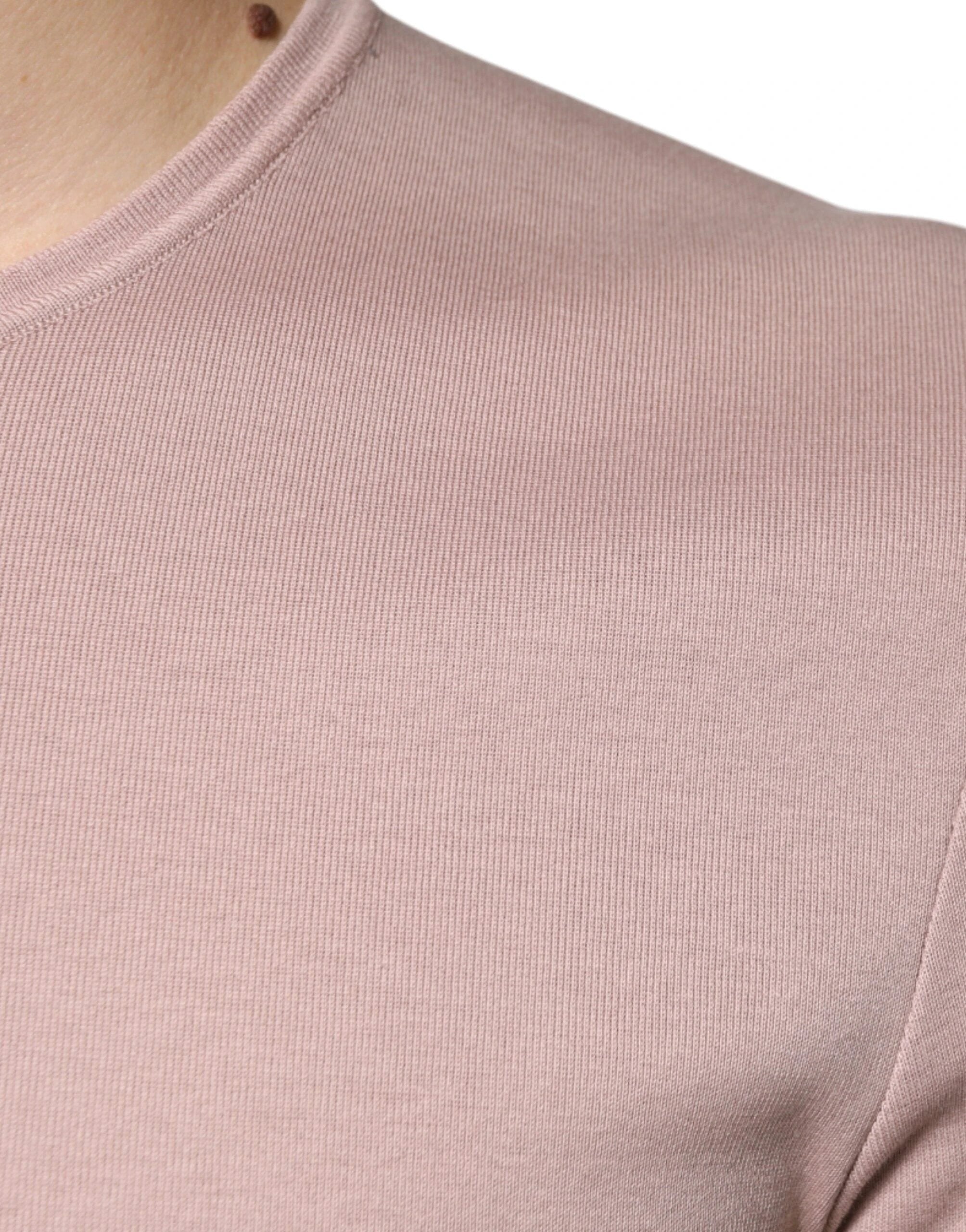 Dolce & Gabbana Brown Cotton Short Sleeves Round Neck T-shirt by Dolce & Gabbana