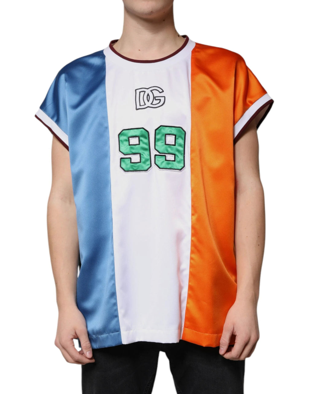Dolce & Gabbana Multicolor Jersey Tank Sleeveless T-shirt by Dolce & Gabbana