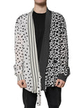 Dolce & Gabbana Black White Polka Dots Silk Men Casual Shirt by Dolce & Gabbana