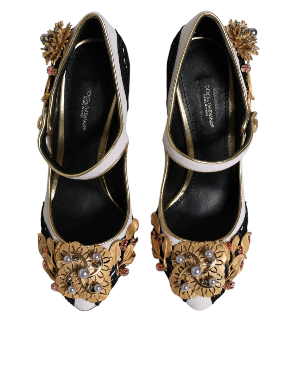 Dolce & Gabbana Multicolor Embellished Heels Pumps Shoes by Dolce & Gabbana