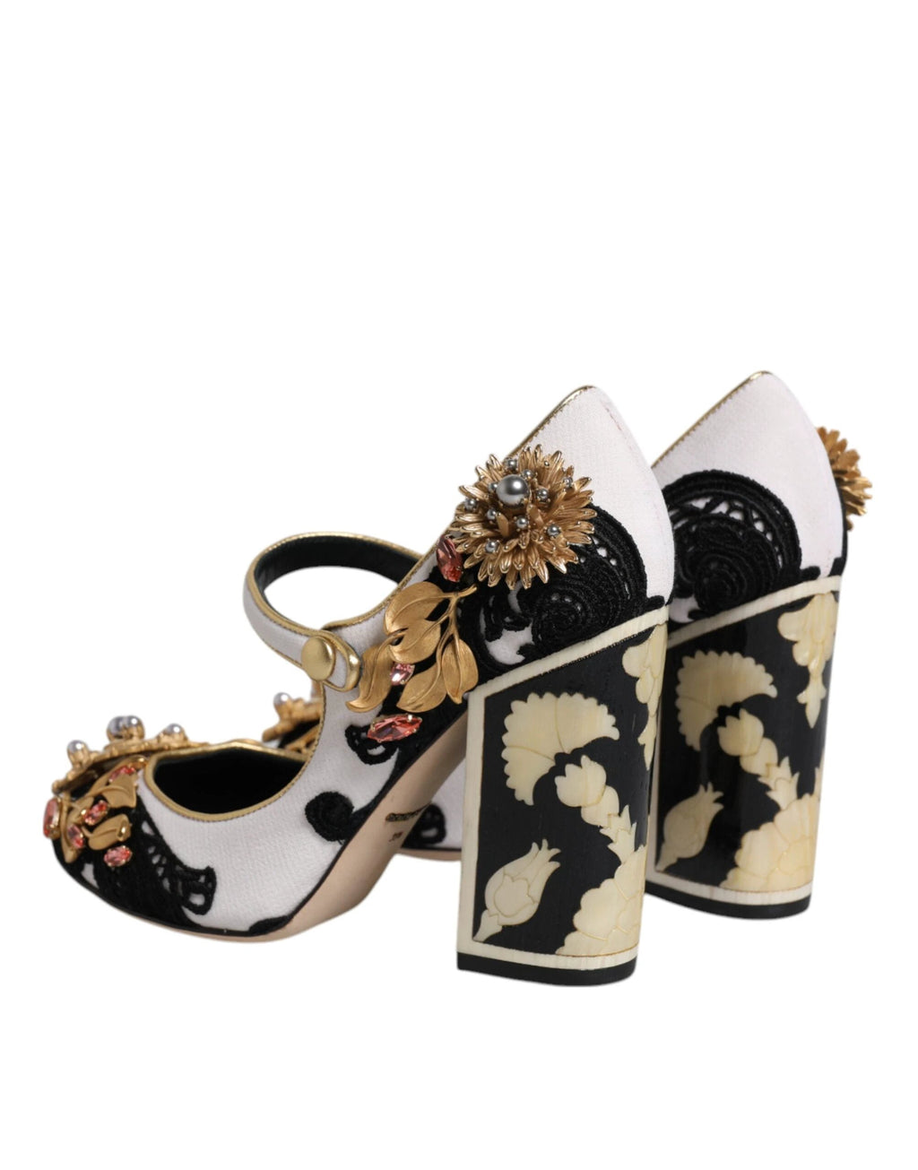 Dolce & Gabbana Multicolor Embellished Heels Pumps Shoes by Dolce & Gabbana