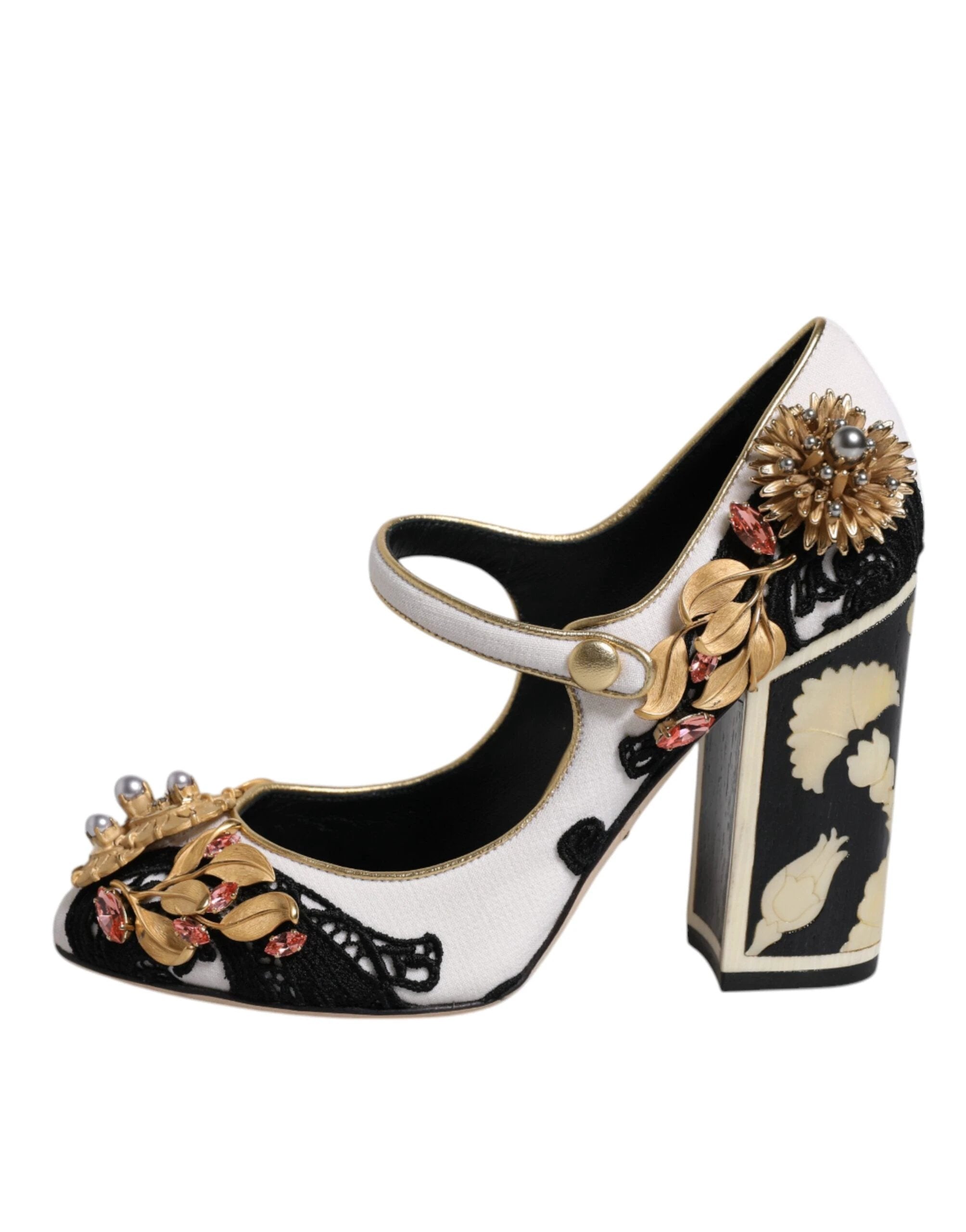 Dolce & Gabbana Multicolor Embellished Heels Pumps Shoes by Dolce & Gabbana