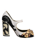 Dolce & Gabbana Multicolor Embellished Heels Pumps Shoes by Dolce & Gabbana