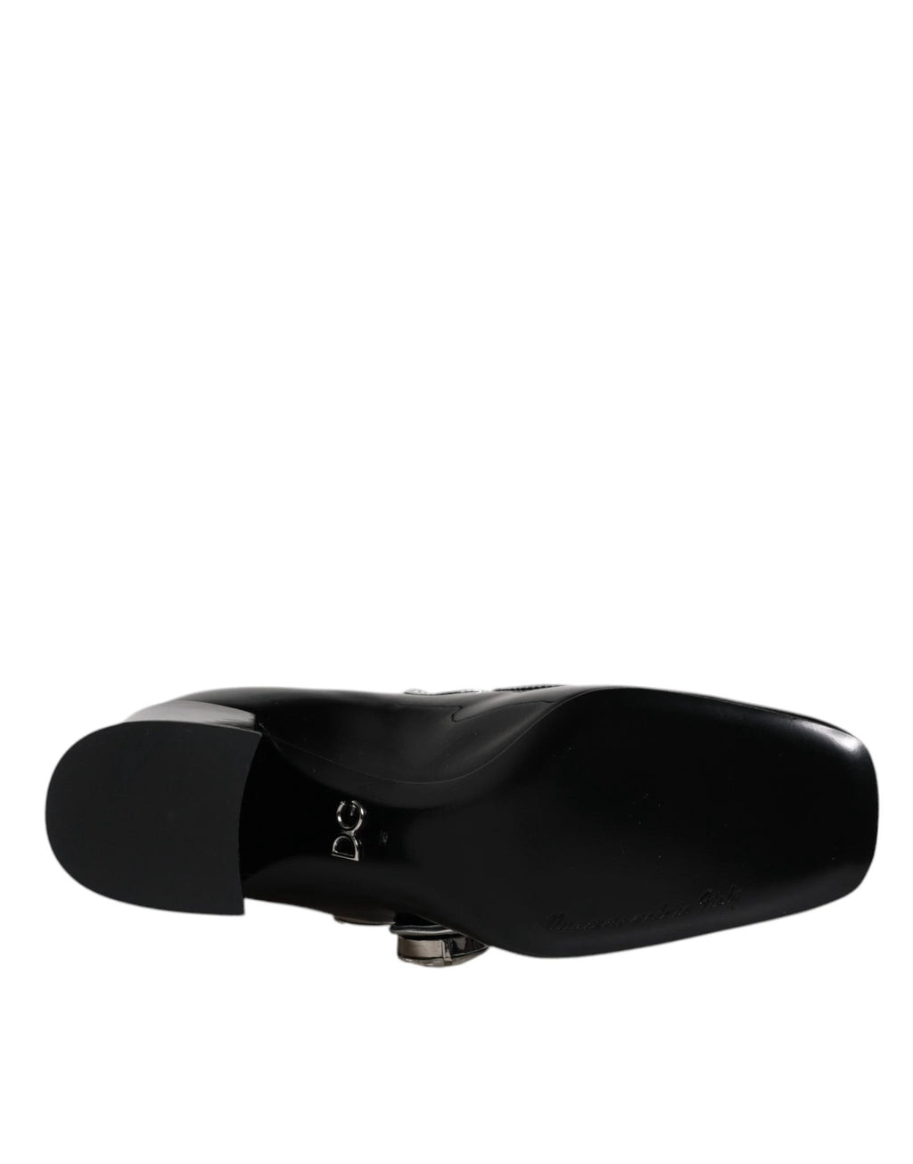 Dolce & Gabbana Black Patent Leather Crystal Mary Jane Pumps Shoes by Dolce & Gabbana