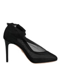 Dolce & Gabbana Black Nylon Mesh Sock Style Boots Shoes by Dolce & Gabbana