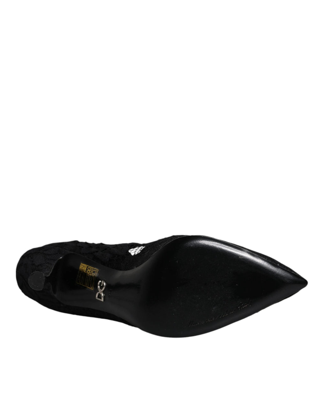 Dolce & Gabbana Black Lace Crystals Mary Jane Pumps Shoes by Dolce & Gabbana
