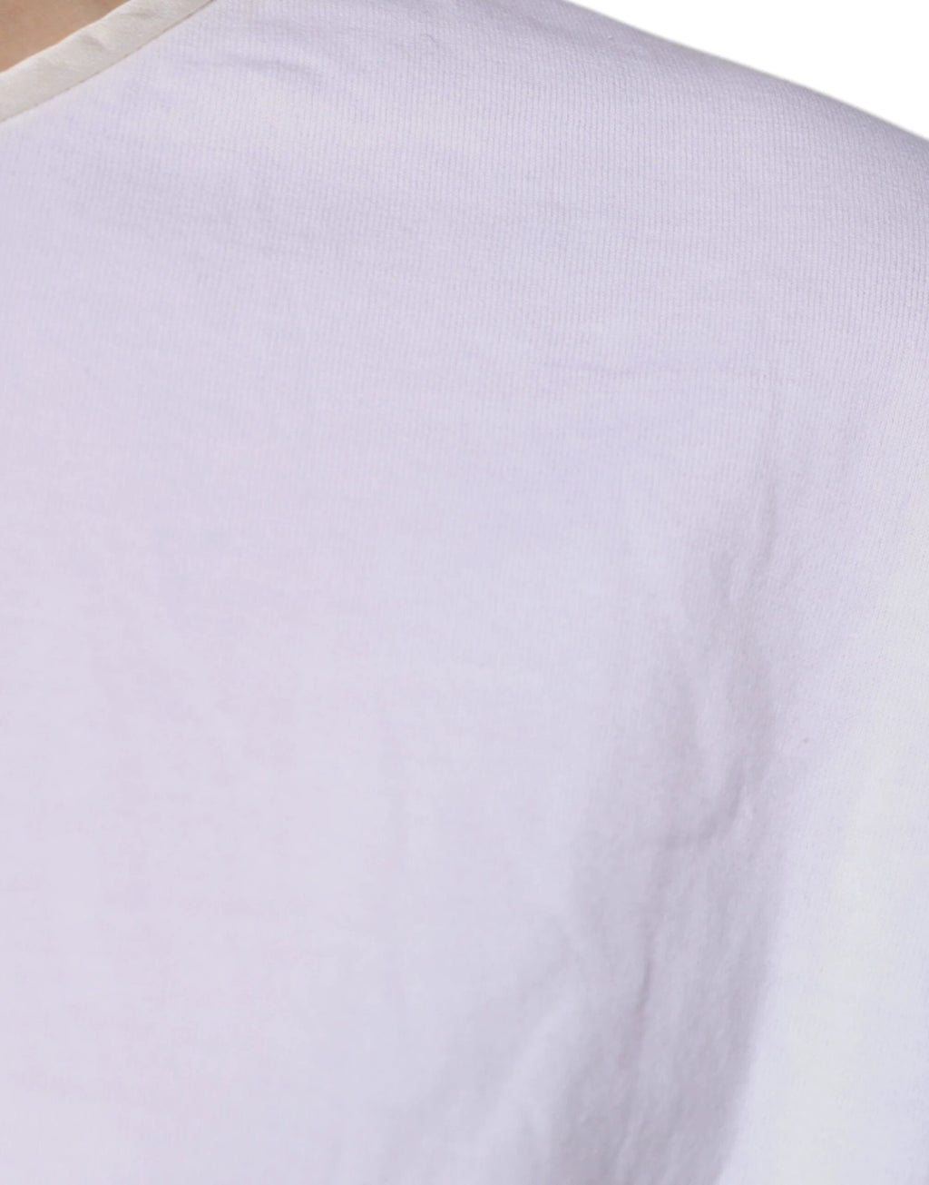 Dolce & Gabbana White Cotton Silk Round Neck Wrap Blouse Top by Dolce & Gabbana