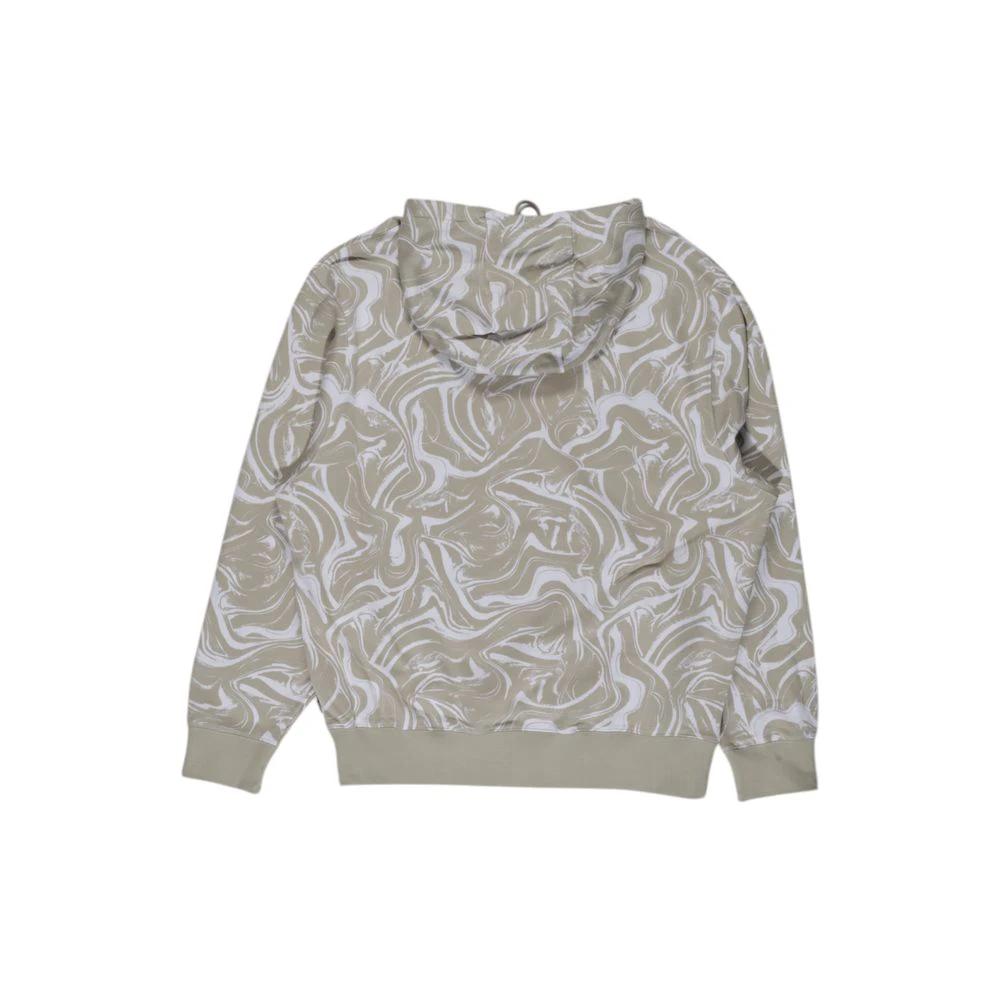 Hugo Boss Beige Cotton Hoodie by Hugo Boss