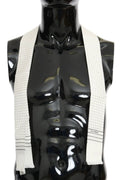 Dolce & Gabbana White Polka Dotted Silk Skinny Scarf by Dolce & Gabbana