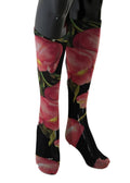 Dolce & Gabbana Multicolor Floral Tulip Nylon Socks by Dolce & Gabbana