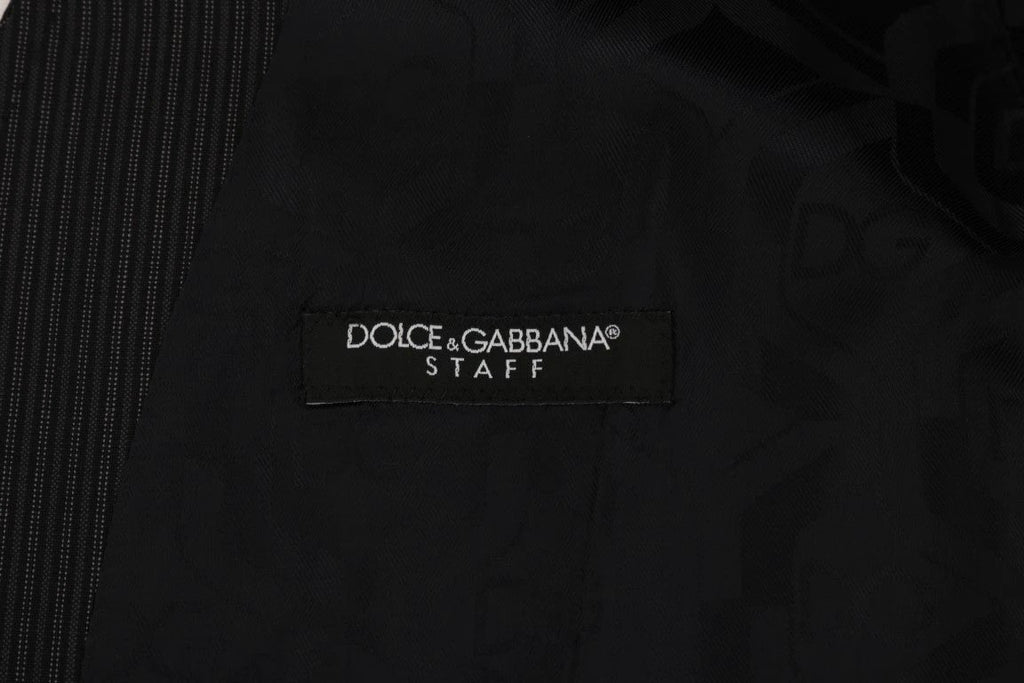 Dolce & Gabbana Gray Wool Stretch Vest by Dolce & Gabbana