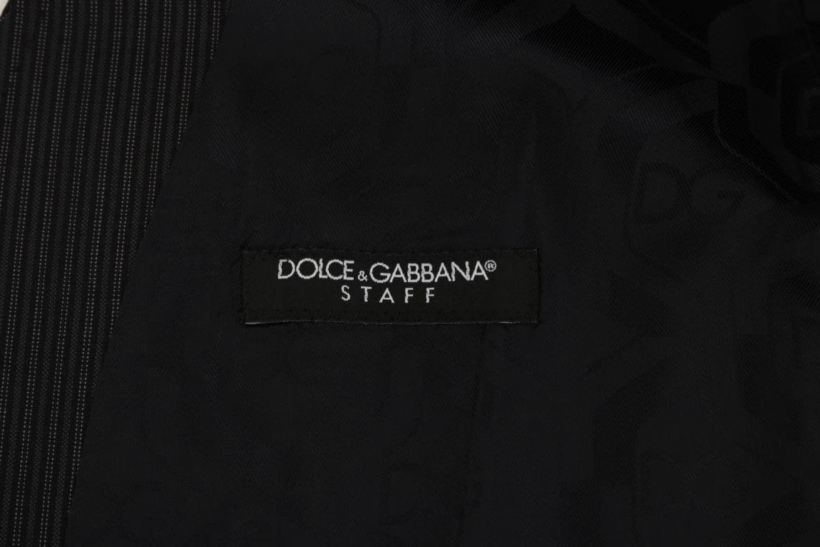 Dolce & Gabbana Gray Wool Stretch Vest by Dolce & Gabbana