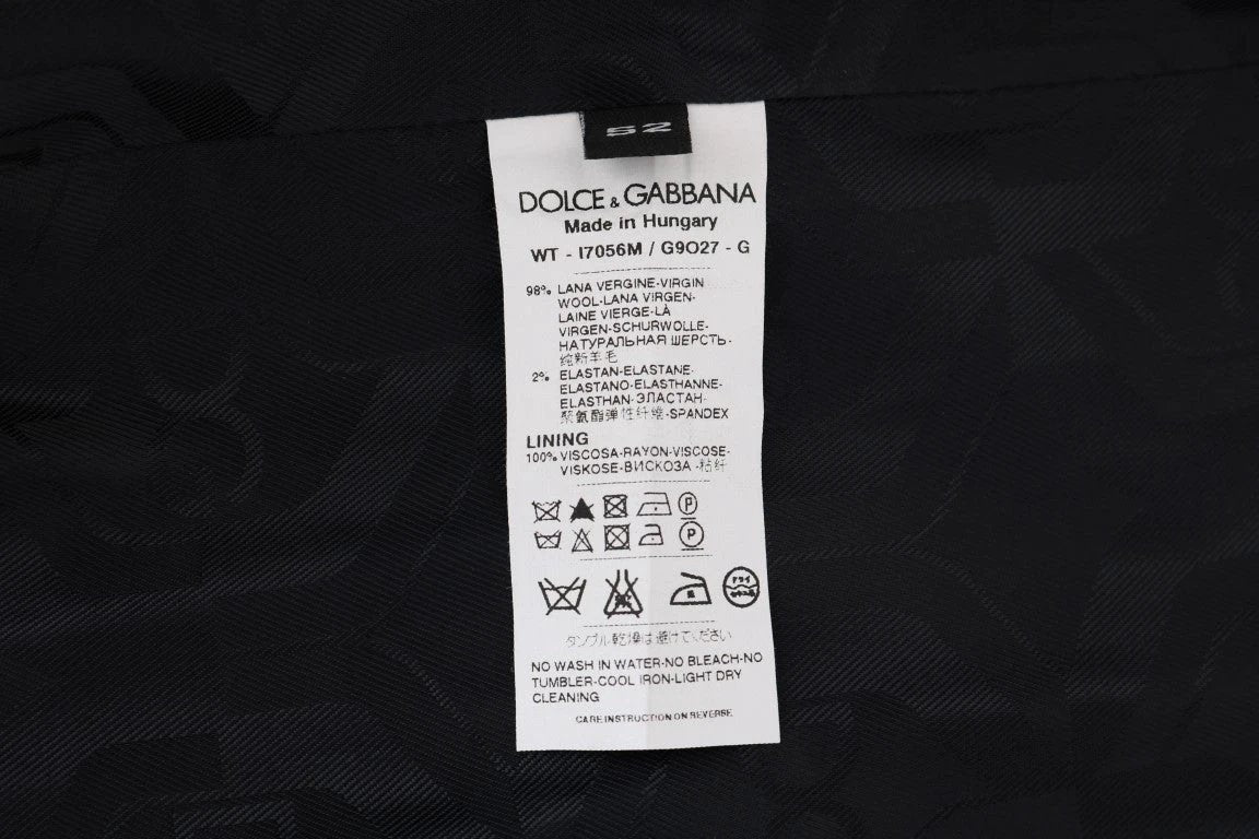 Dolce & Gabbana Gray Wool Stretch Vest by Dolce & Gabbana