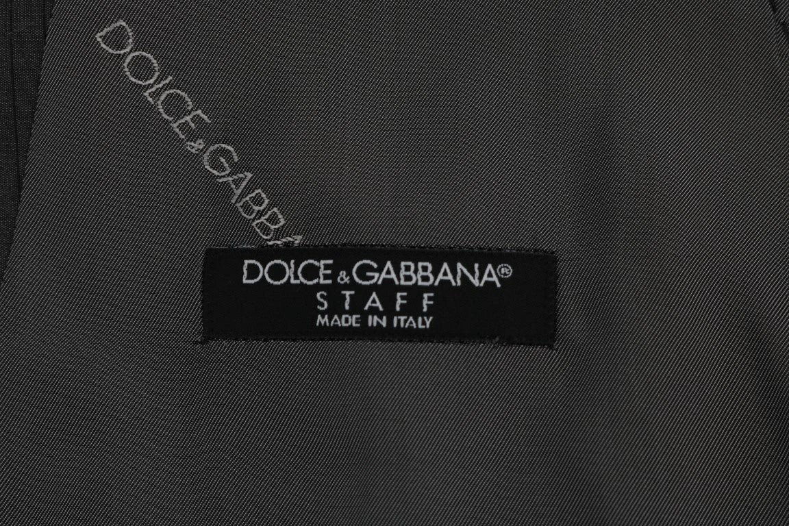 Dolce & Gabbana Gray STAFF Cotton Rayon Vest by Dolce & Gabbana