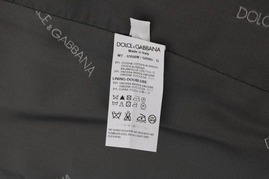 Dolce & Gabbana Gray STAFF Cotton Rayon Vest by Dolce & Gabbana