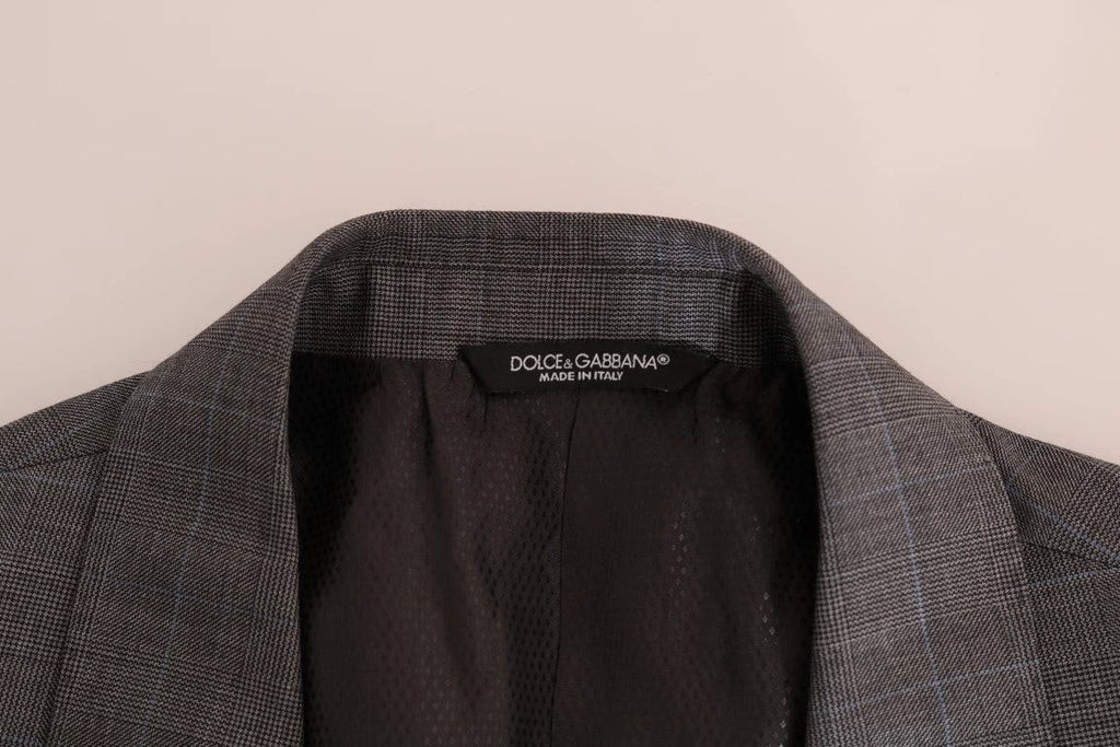 Dolce & Gabbana Gray Wool MARTINI Slim Blazer by Dolce & Gabbana