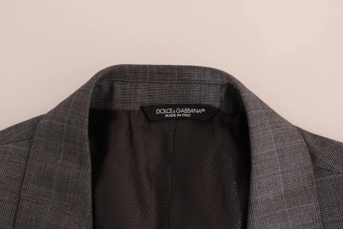 Dolce & Gabbana Gray Wool MARTINI Slim Blazer by Dolce & Gabbana