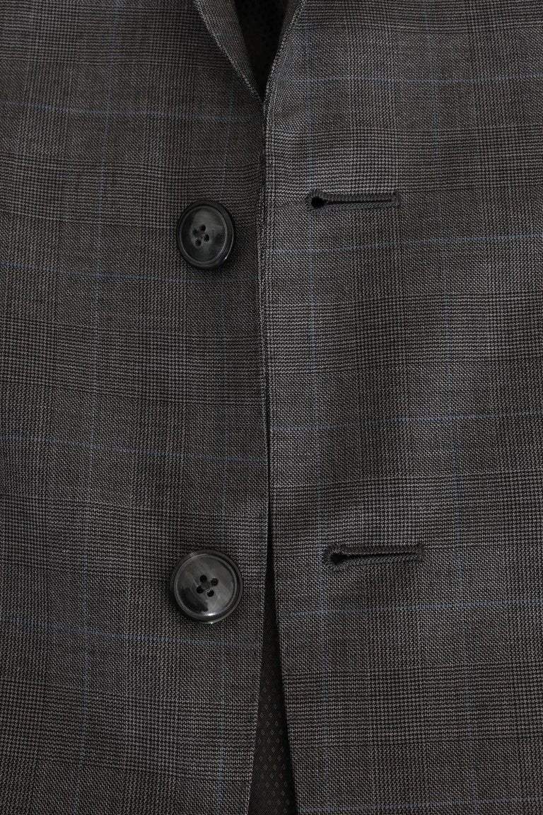 Dolce & Gabbana Gray Wool MARTINI Slim Blazer by Dolce & Gabbana