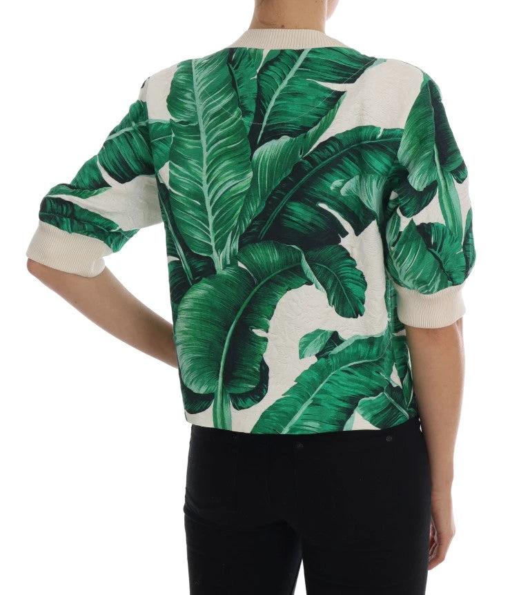 Dolce & Gabbana Pineapple Banana Sequins Crewneck Sweater by Dolce & Gabbana