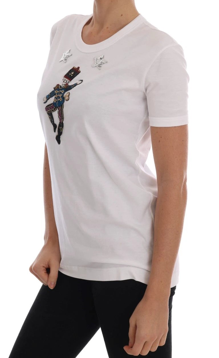 Dolce & Gabbana White Cotton Fairy Tale T-Shirt by Dolce & Gabbana