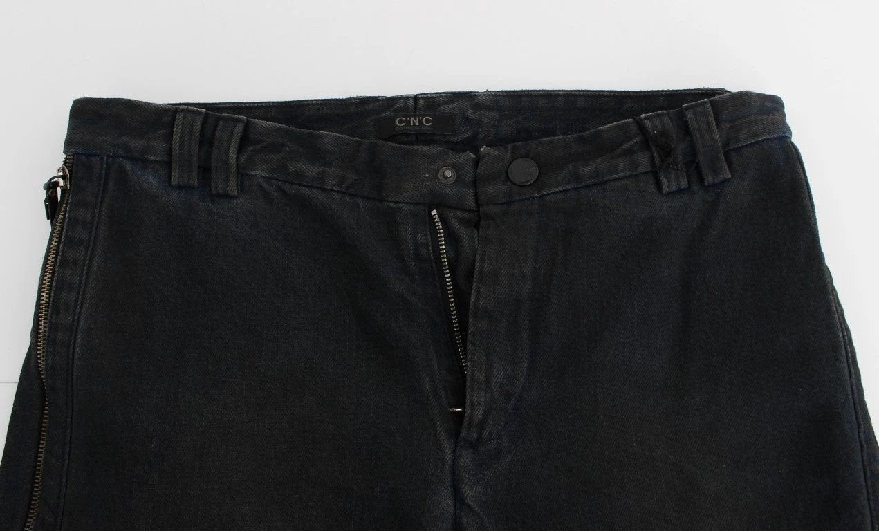 Costume National Blue Cotton Slim Pants Denim Jeans by Costume National