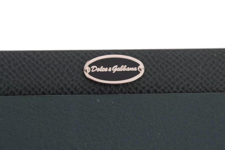 Dolce & Gabbana Green Leather Mouse Pad by Dolce & Gabbana