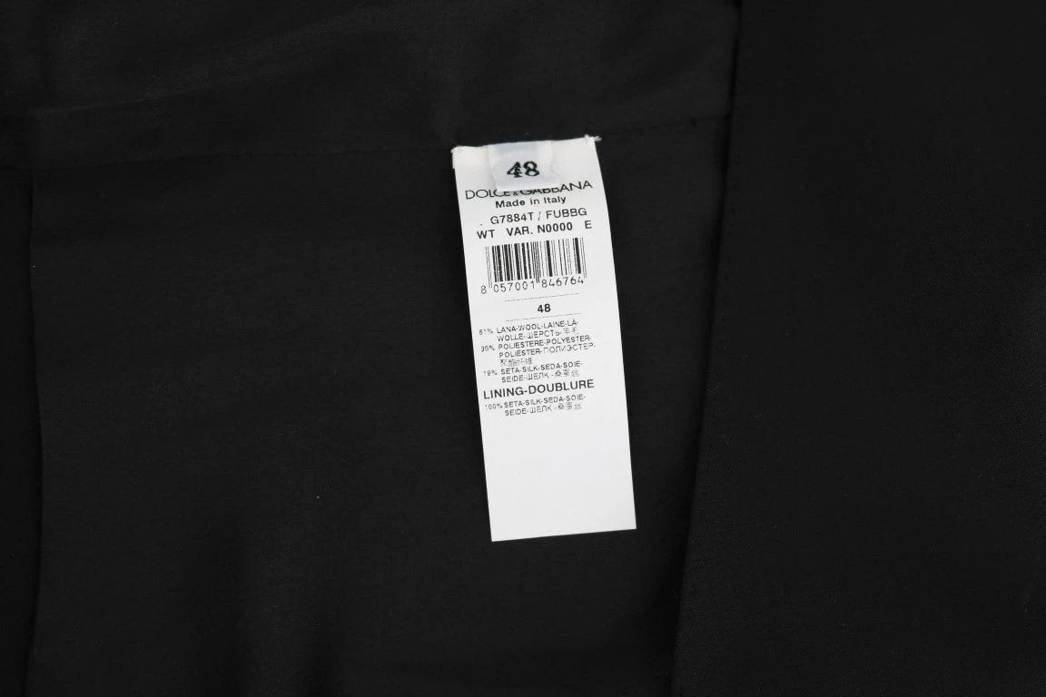 Dolce & Gabbana Black Wool Silk Vest by Dolce & Gabbana