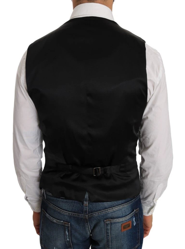 Dolce & Gabbana Black Polka Dot Pattern Vest by Dolce & Gabbana
