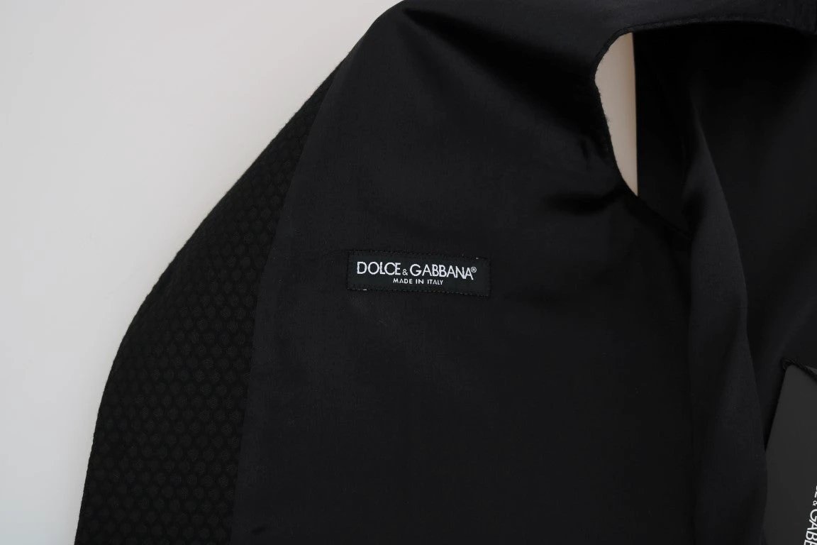 Dolce & Gabbana Black Polka Dot Pattern Vest by Dolce & Gabbana