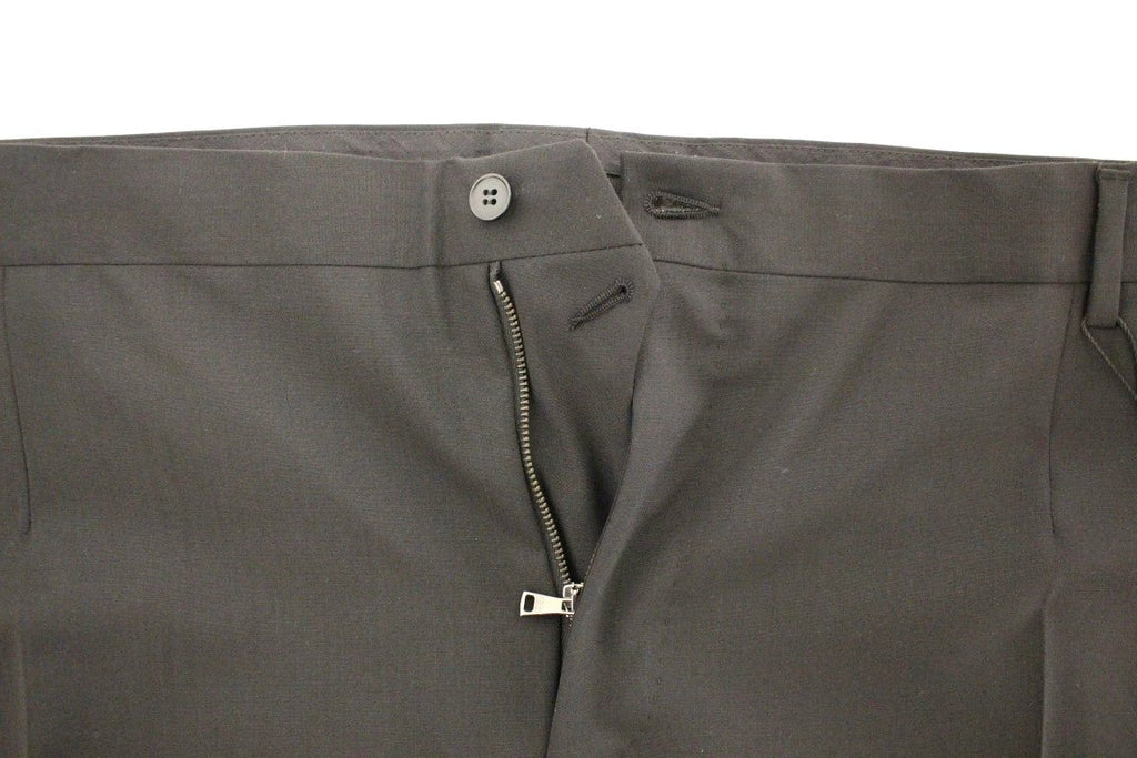Dolce & Gabbana Black Wool Stretch Pleated Pants by Dolce & Gabbana