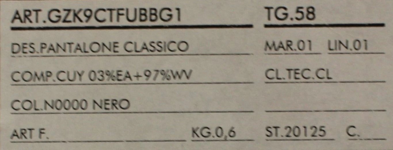 Dolce & Gabbana Black Wool Stretch Pleated Pants by Dolce & Gabbana