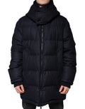 Dolce & Gabbana Black Nylon Hooded Puffer Men Coat Jacket by Dolce & Gabbana