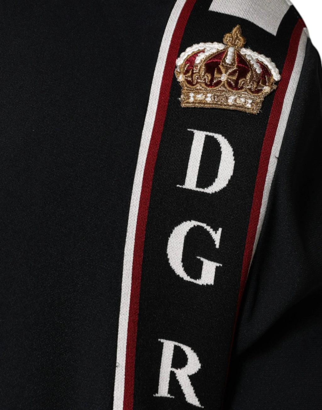 Dolce & Gabbana Black DG King Full Zip Sweatshirt Sweater by Dolce & Gabbana