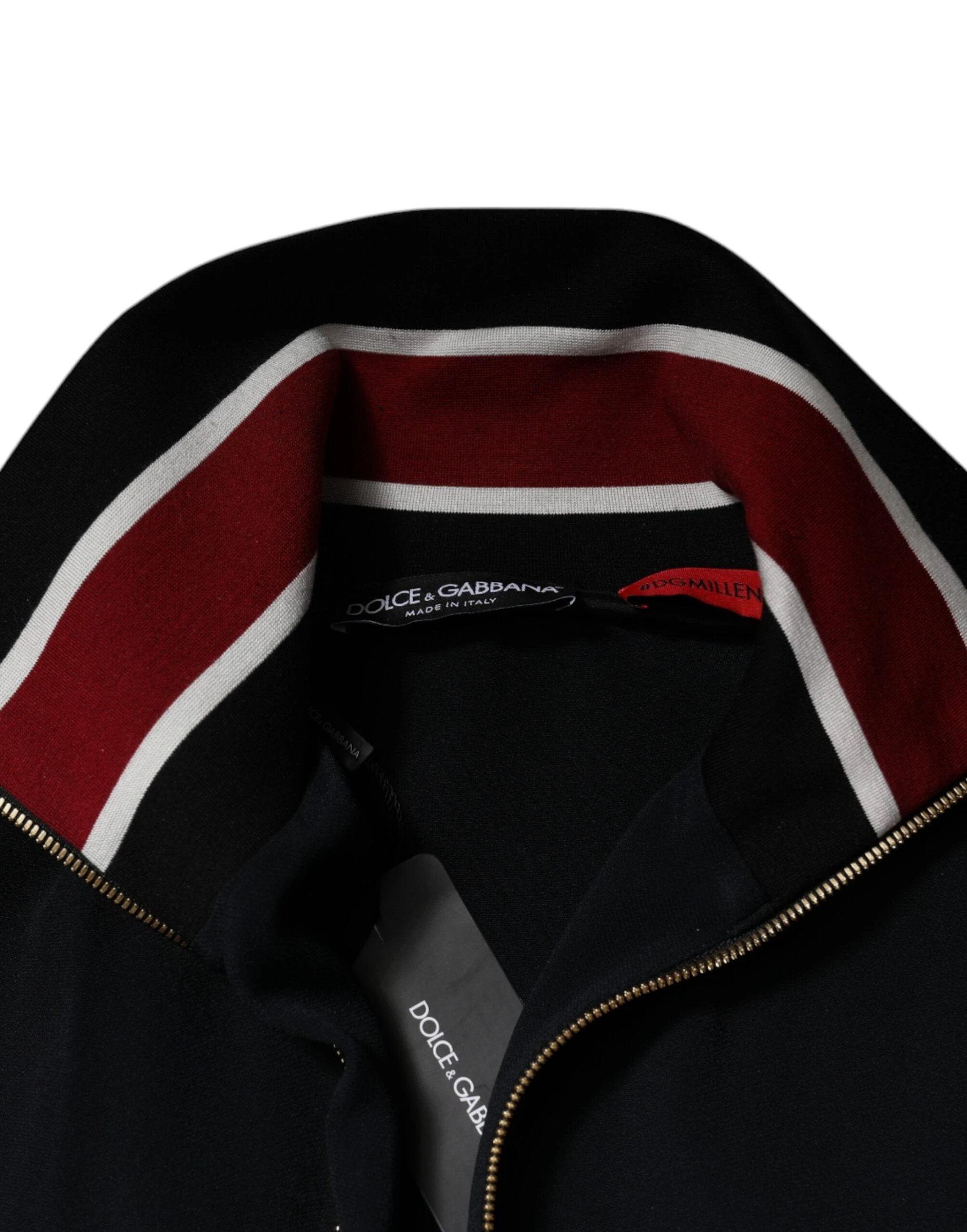Dolce & Gabbana Black DG King Full Zip Sweatshirt Sweater by Dolce & Gabbana