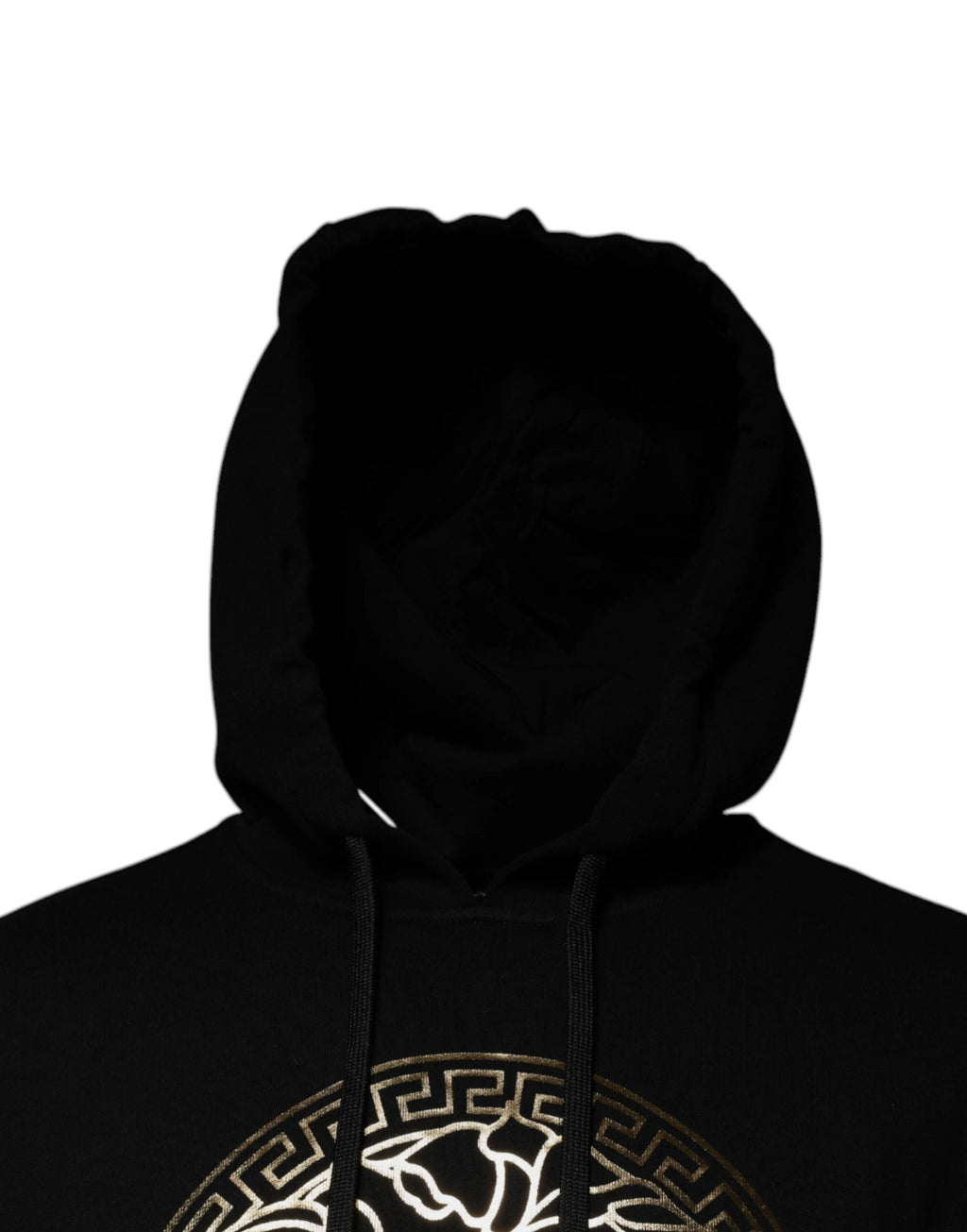 Versace Black Medusa Cotton Hoodie Pullover Sweatshirt Sweater by Versace