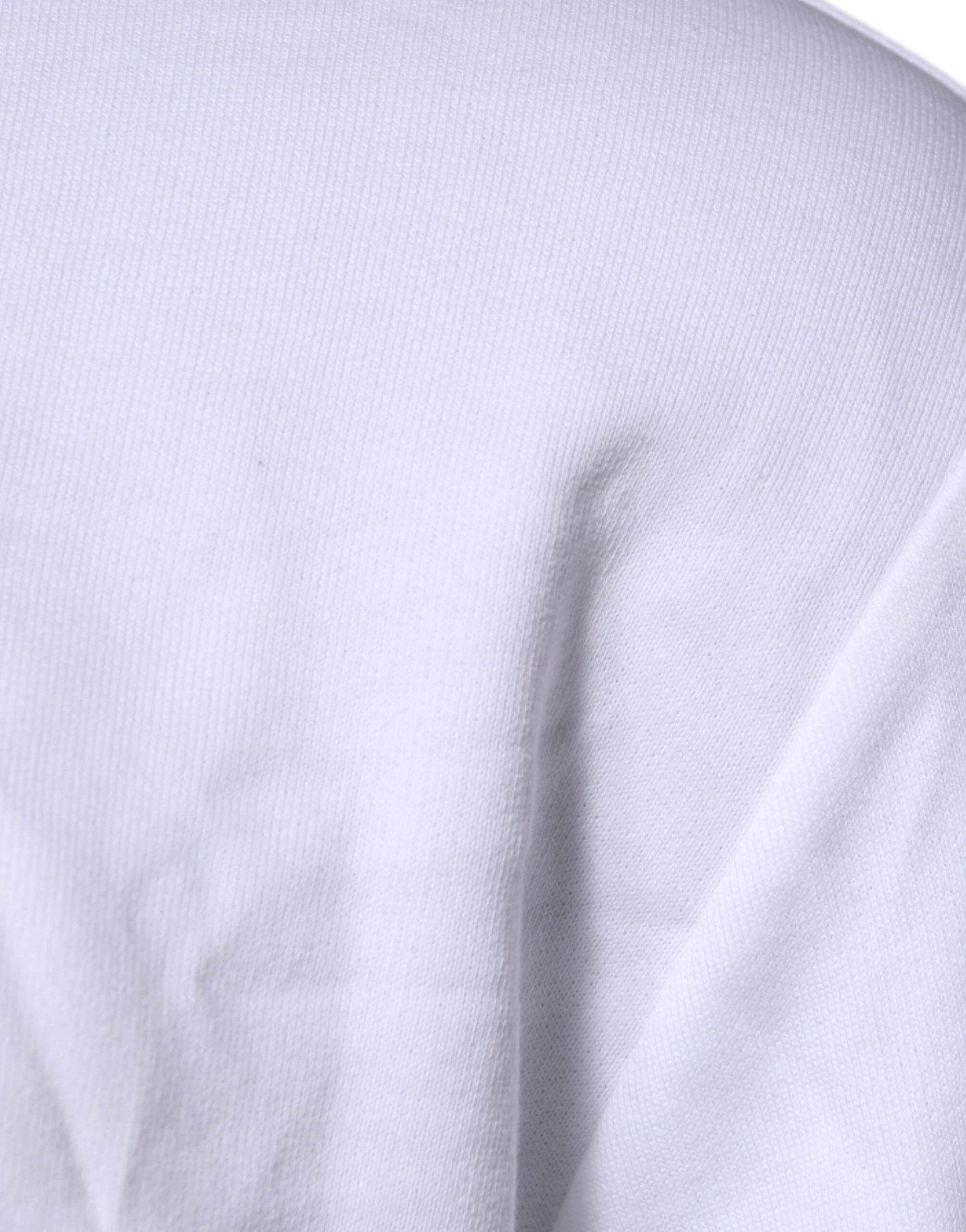 Versace White Medusa Embroidery Crew Neck Pullover Sweater by Versace