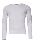 Dolce & Gabbana White Silk Crew Neck Men Pullover Sweater by Dolce & Gabbana