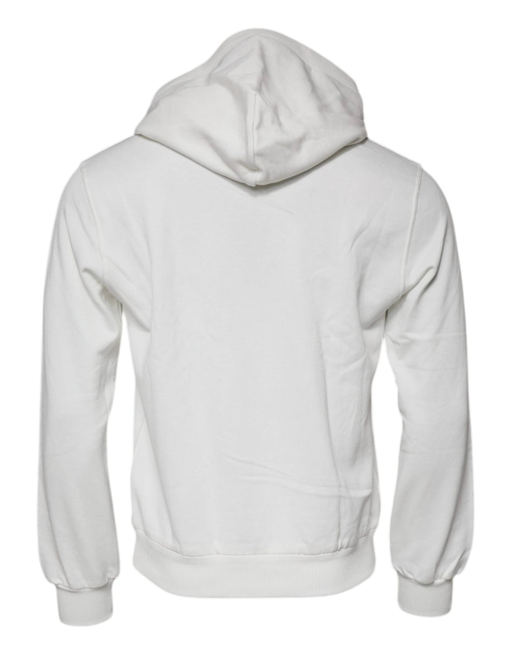 Dolce & Gabbana White Caesar Cotton Hooded Pullover Sweater by Dolce & Gabbana