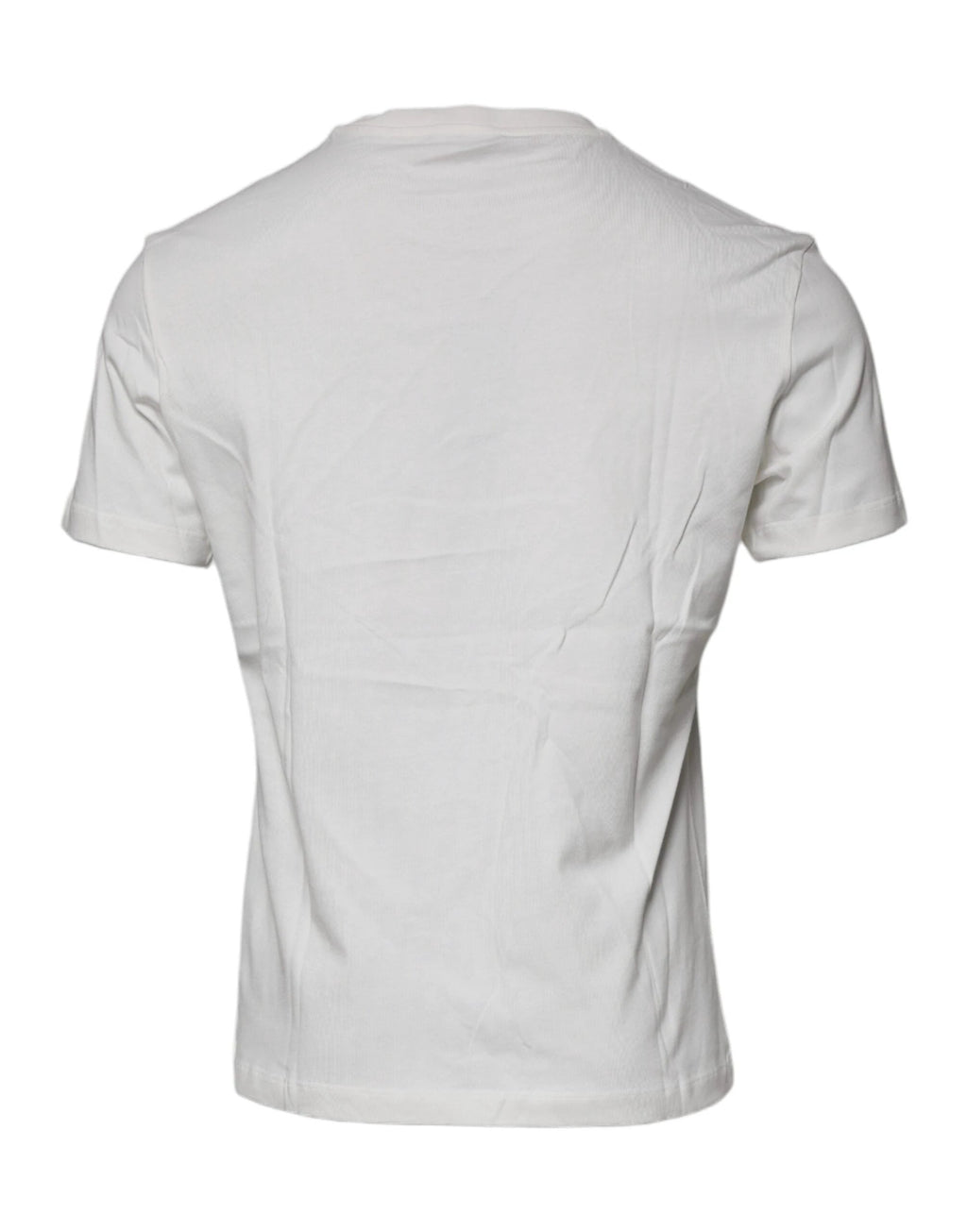 Versace White Medusa Print Cotton Crew Neck T-shirt by Versace