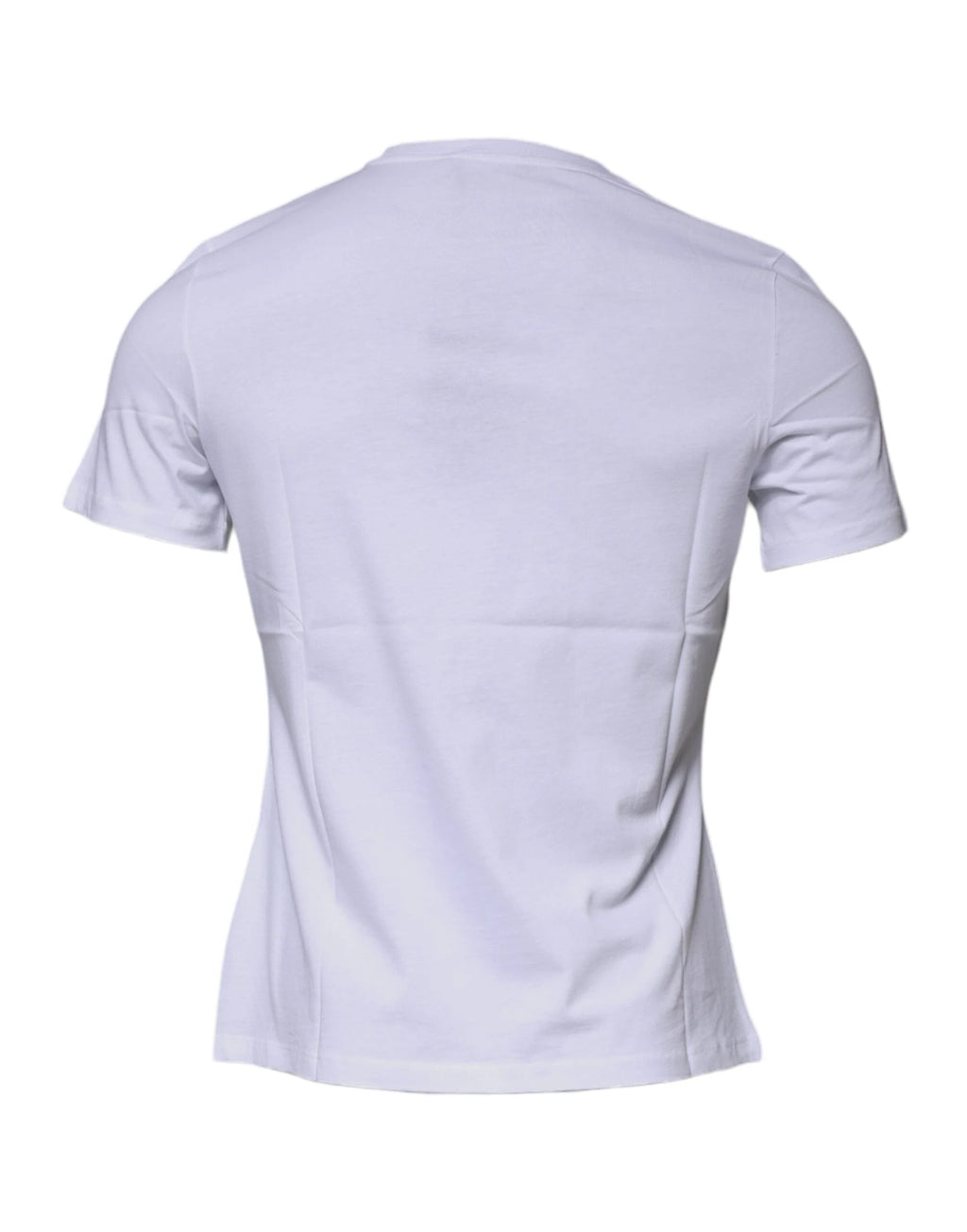 Versace White Medusa Print Cotton Crew Neck T-shirt by Versace