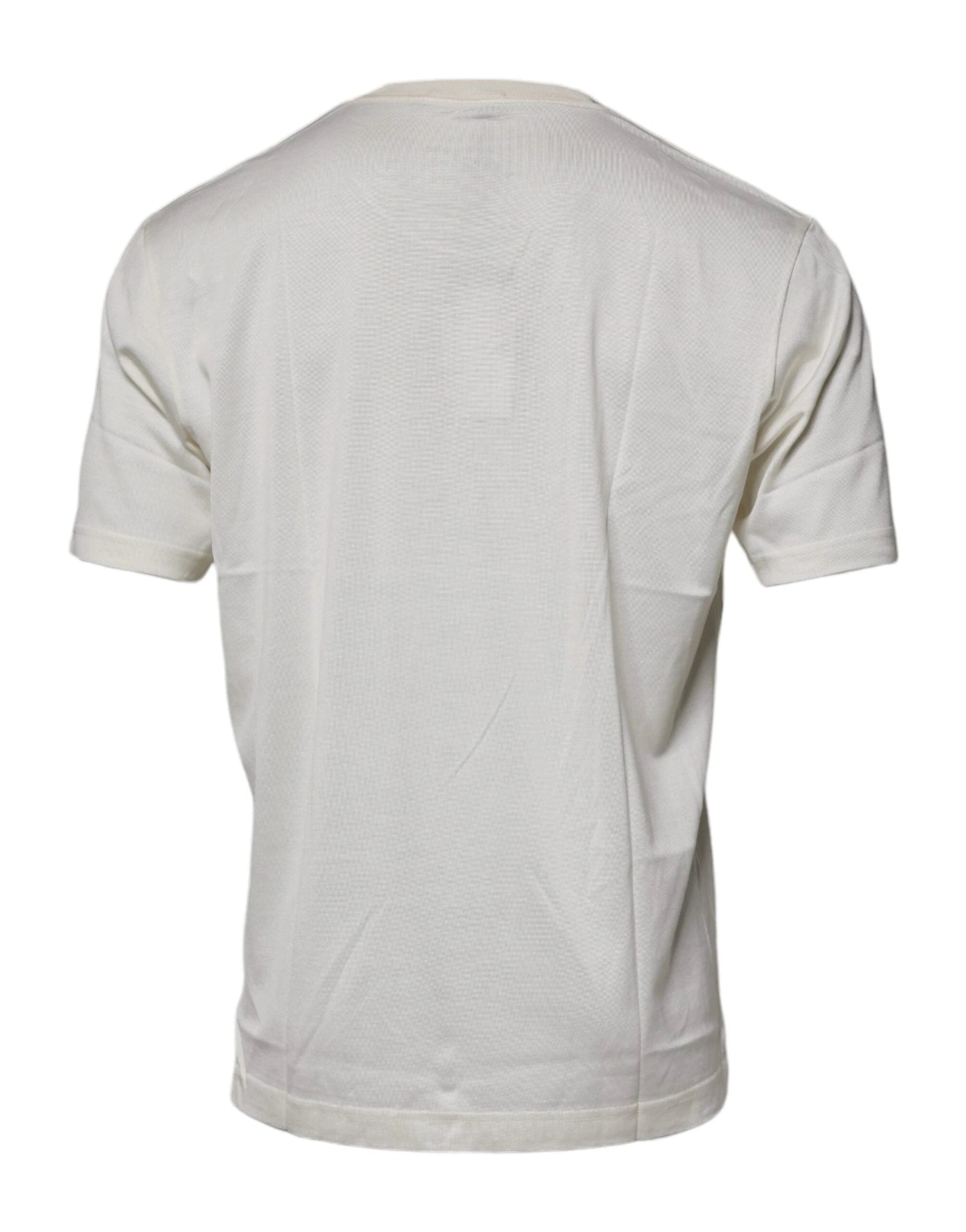 Dolce & Gabbana Off White Crew Neck Short Sleeve T-shirt by Dolce & Gabbana