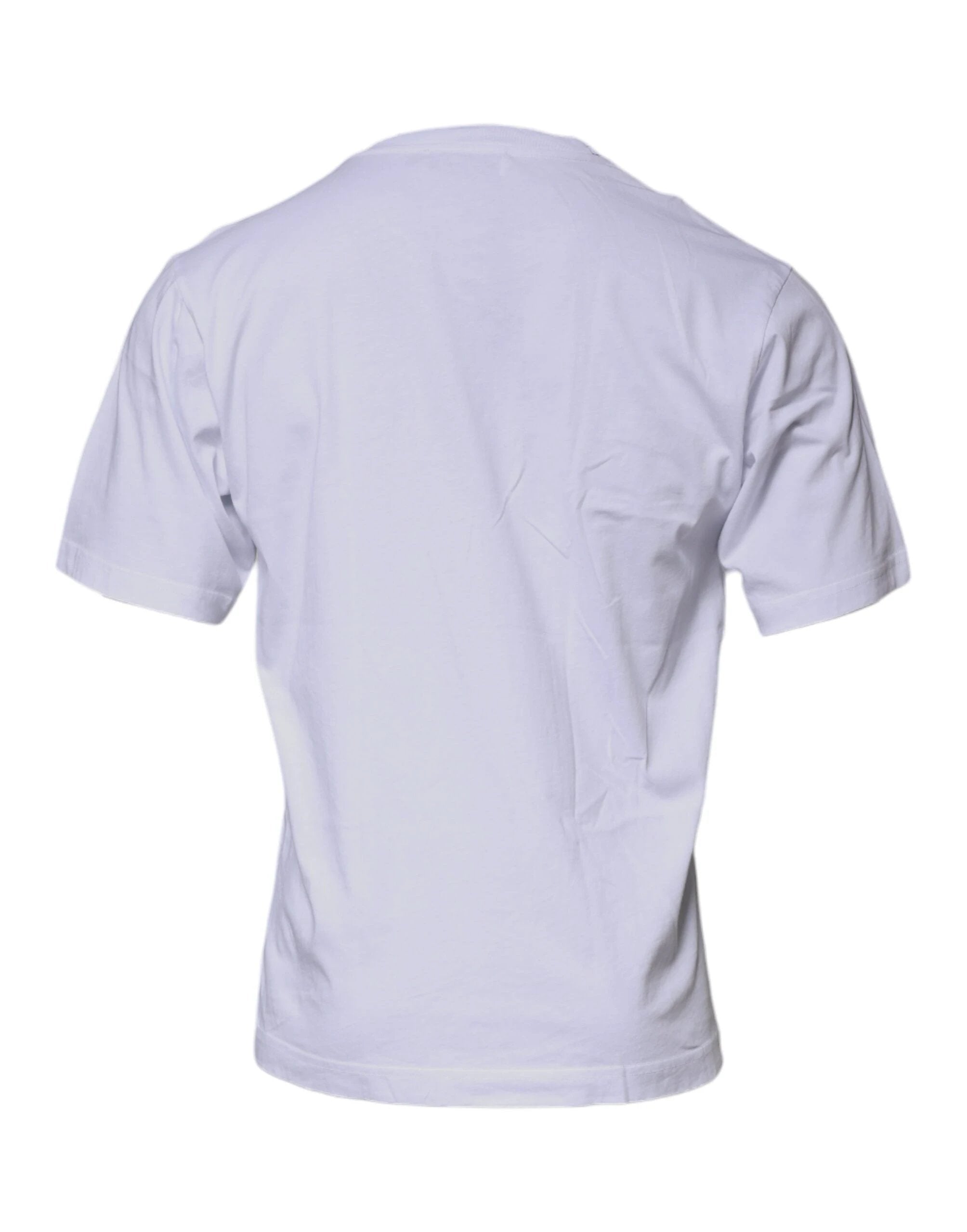 Dolce & Gabbana White DG Logo Cotton Crew Neck T-shirt by Dolce & Gabbana