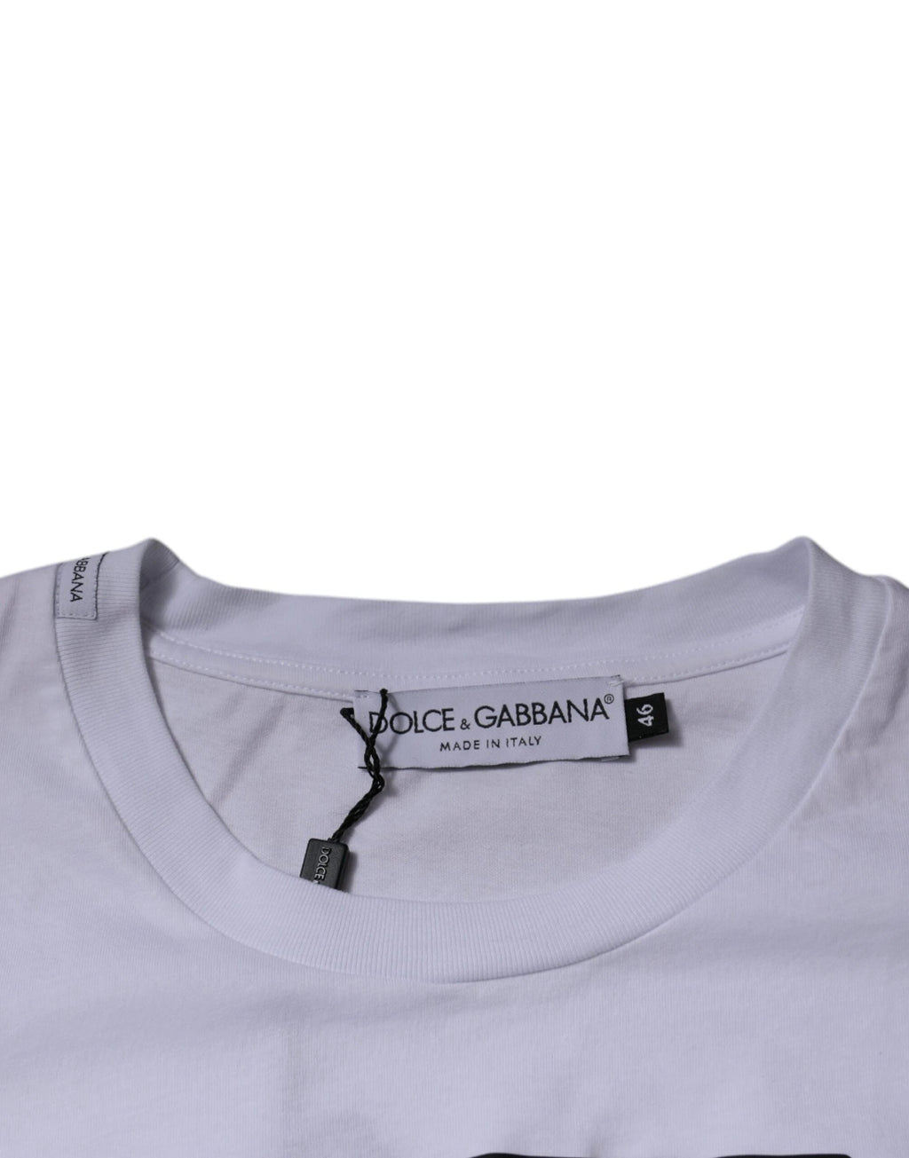 Dolce & Gabbana White DG Logo Cotton Crew Neck T-shirt by Dolce & Gabbana