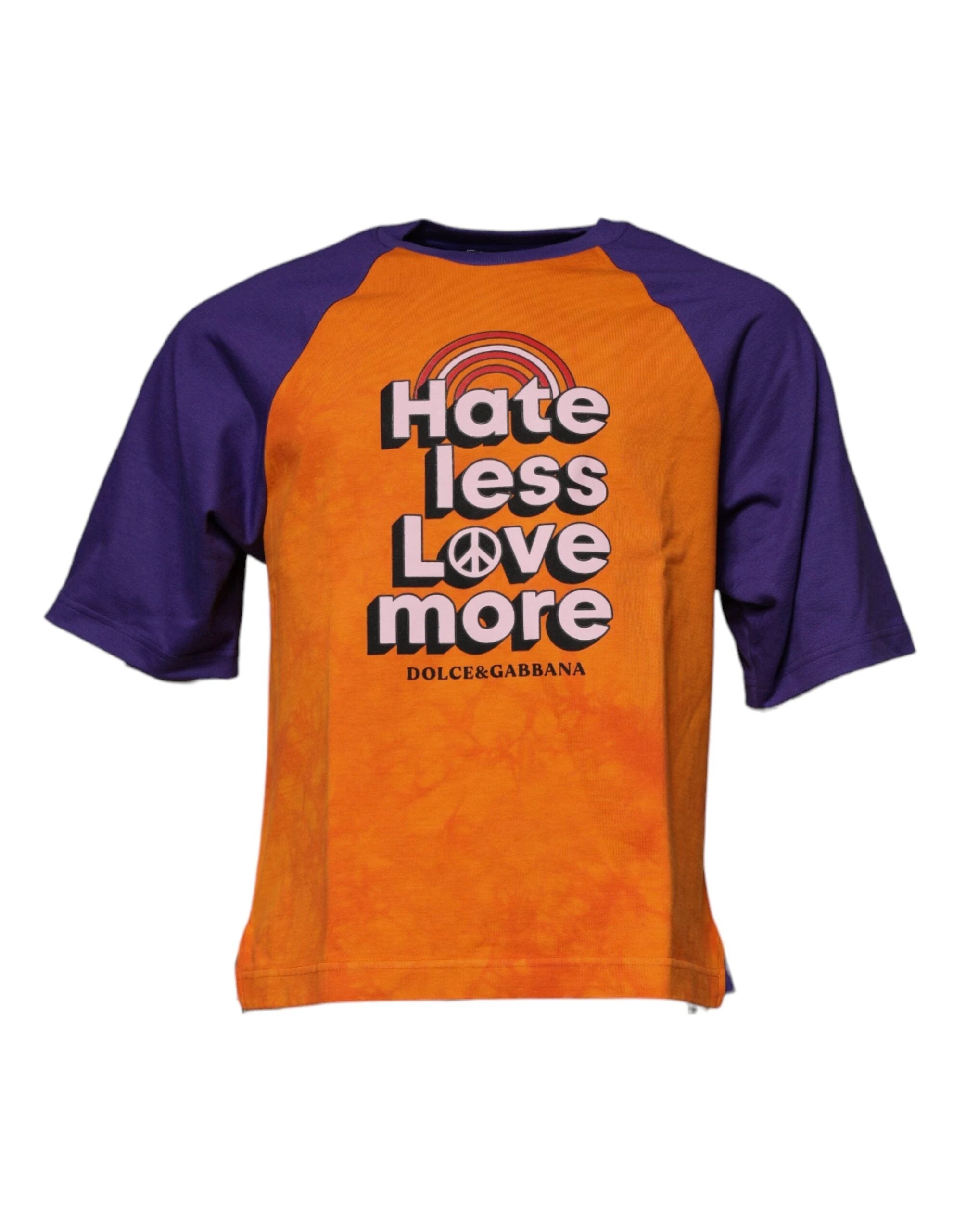Dolce & Gabbana Orange Purple Graphic Print Short Sleeves T-shirt by Dolce & Gabbana