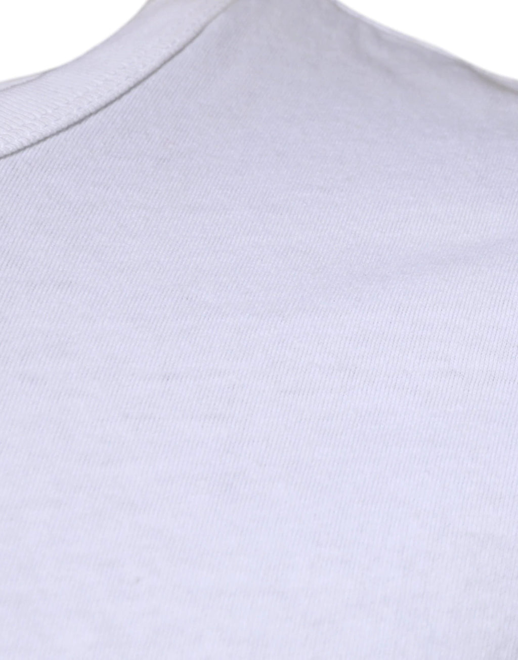 Dolce & Gabbana White Stripes Crew Neck Short Sleeves T-shirt by Dolce & Gabbana