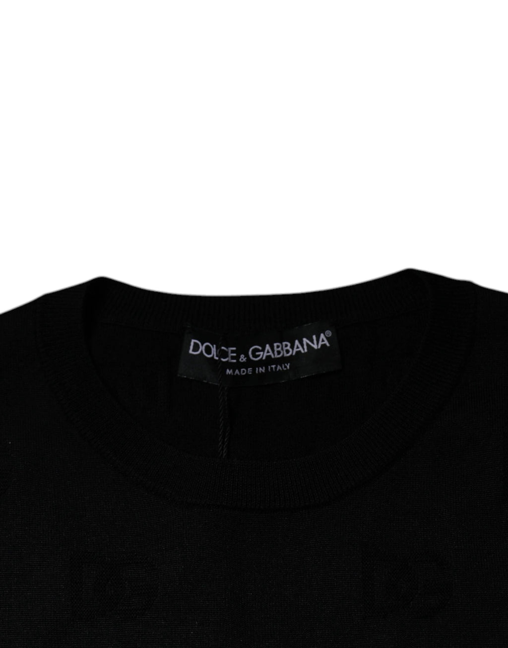 Dolce & Gabbana Black Silk Round Neck Sleeveless T-shirt by Dolce & Gabbana