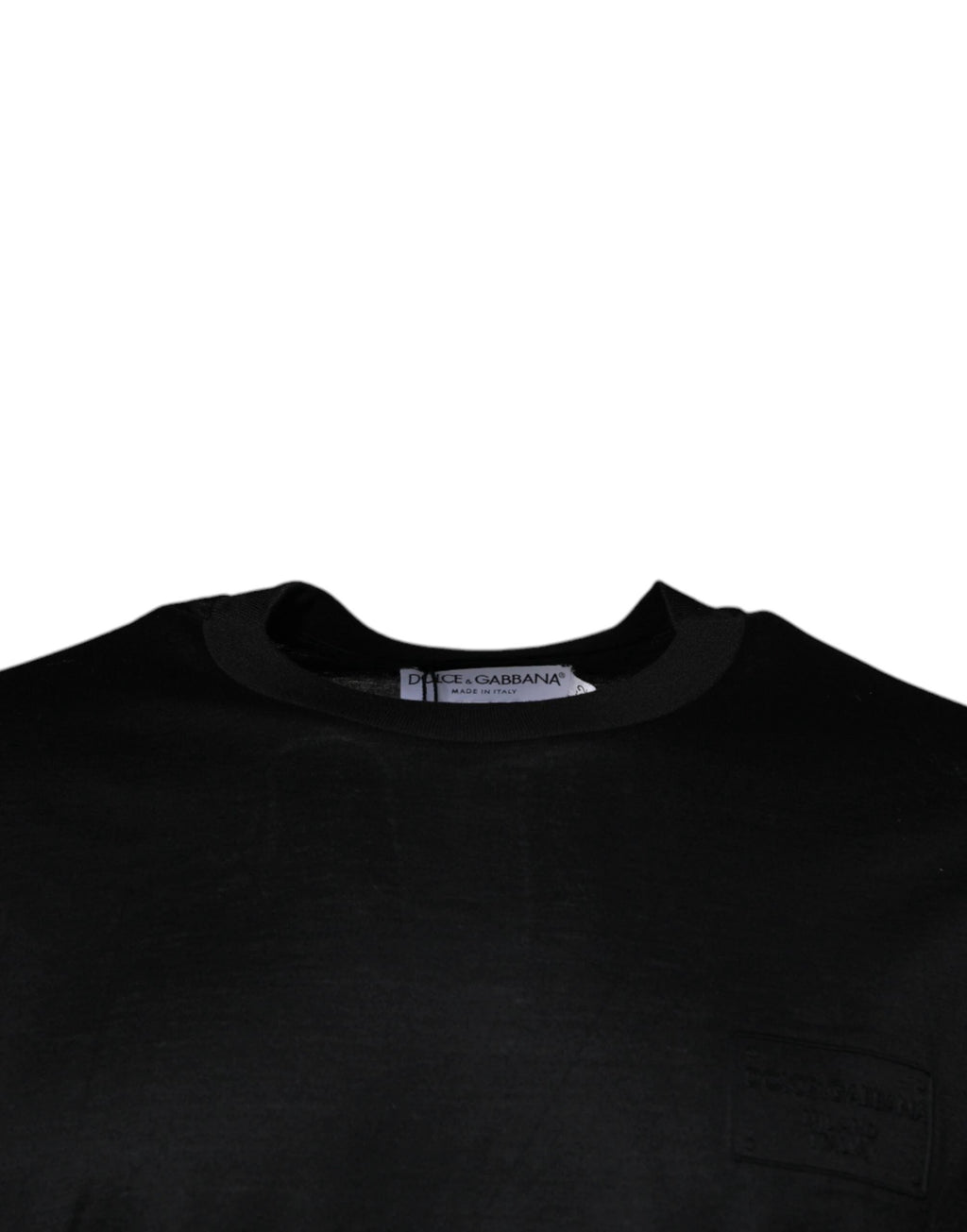 Dolce & Gabbana Black Crew Neck Short Sleeve T-shirt by Dolce & Gabbana