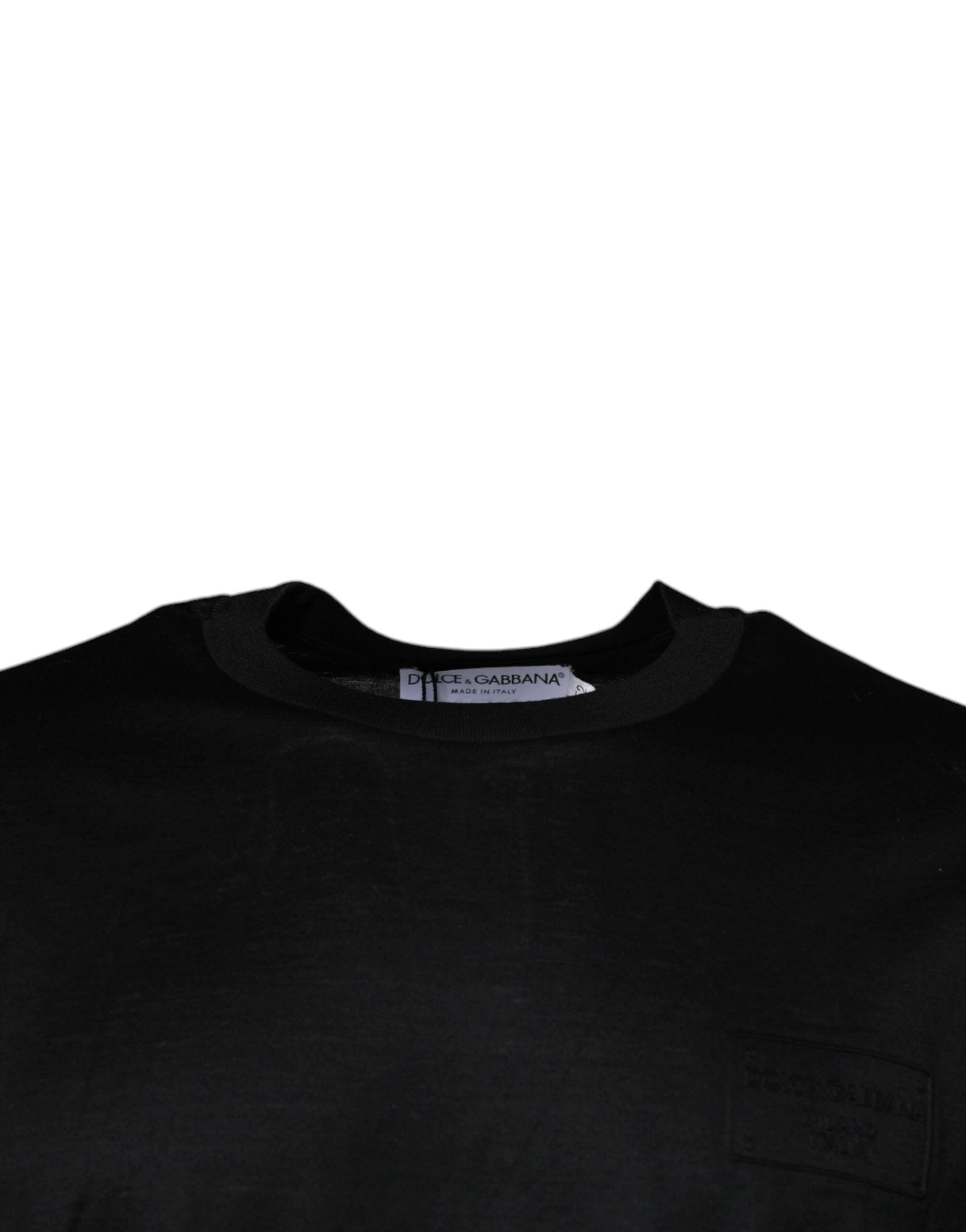 Dolce & Gabbana Black Crew Neck Short Sleeve T-shirt by Dolce & Gabbana